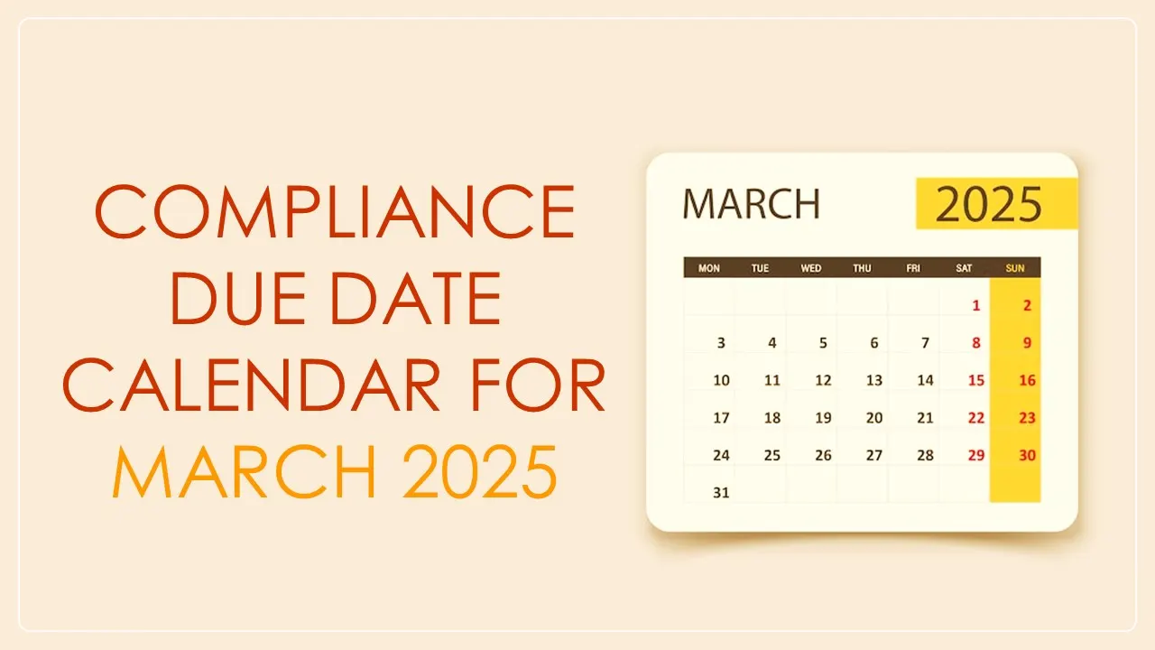 Compliance Due Date Calendar for March 2025