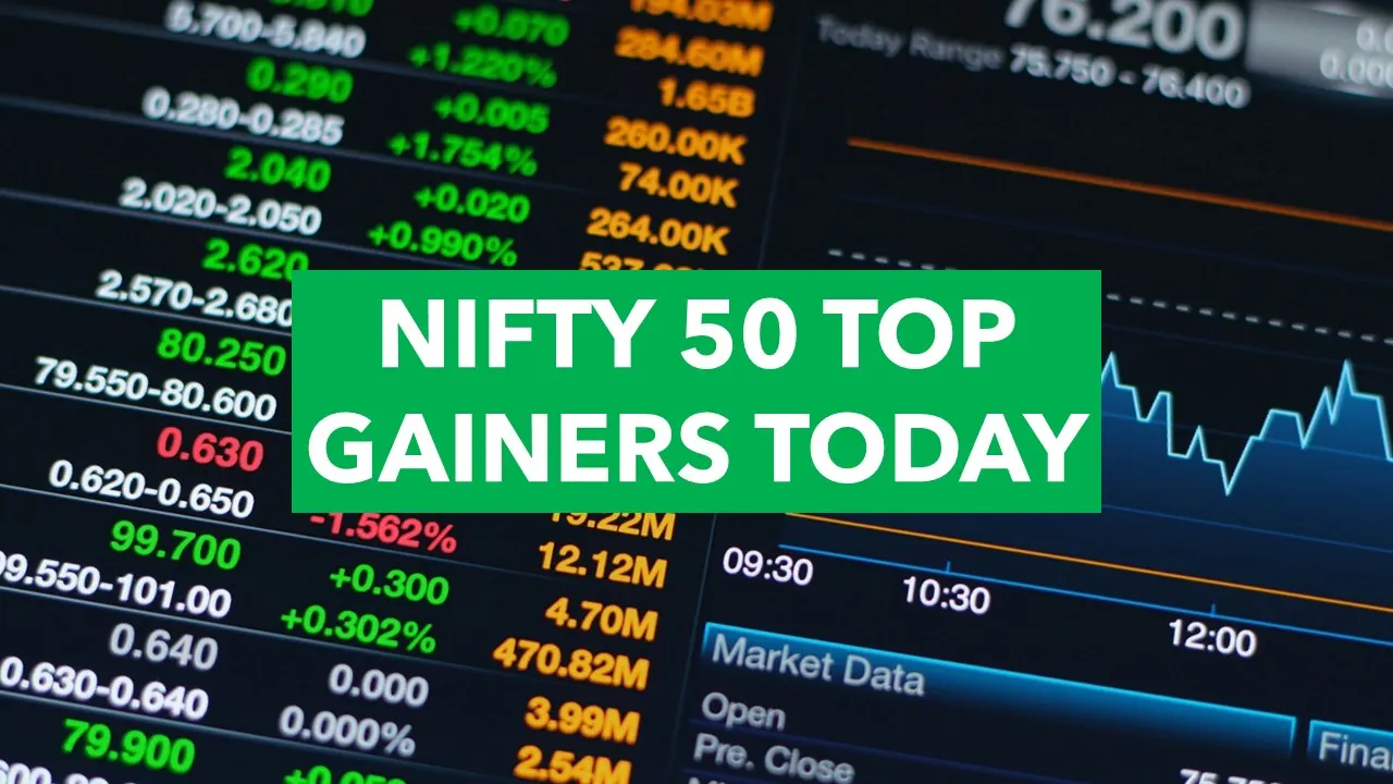 Nifty 50 Top Gainers Today: INDUSINDBK BANK( 4.57%), TRENT (2.72%), POWERGRID (1.93%), HEROMOTOCO (1.79%), M&M (1.44%), BHARTIARTL (1.36%)