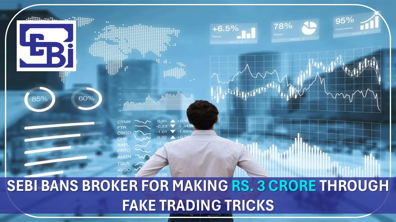 SEBI Bans Broker for Making Rs. 3 crore Through Fake Trading Tricks
