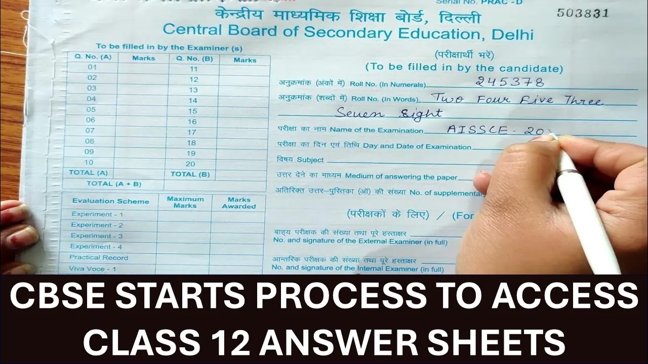 CBSE Started Registrations To Acquire Class 12 Scanned Answer Sheets: Know How to Apply