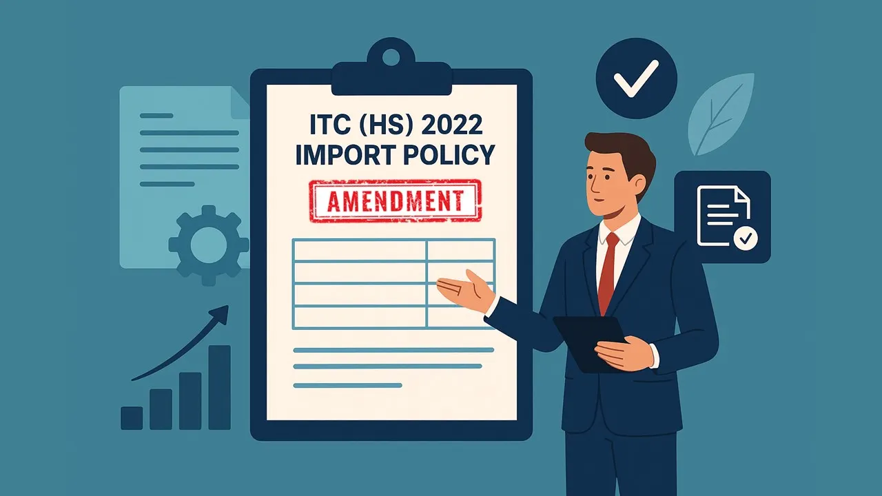 DGFT Amends ITC (HS) 2022 Import Policy in Sync with Finance Act 2025