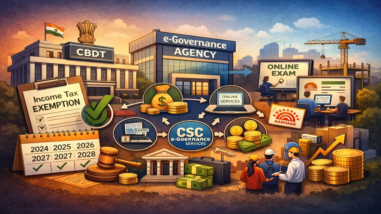 CBDT Notifies Income Tax Exemption for Tamil Nadu e-Governance Agency under Section 10(46)