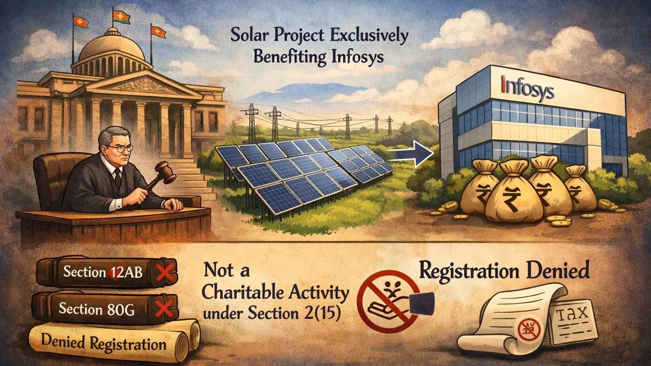 ITAT Denies 12AB & 80G to Infosys Green Forum: CSR Is Not Charity, Even If It Incidentally Saves the Environment