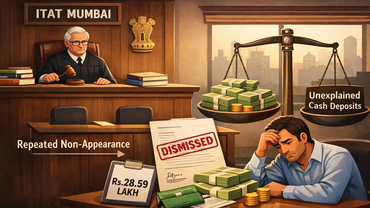 ITAT Upholds 28.59 Lakh Addition on Taxpayer for Unexplained Cash Deposits; Appeal Dismissed