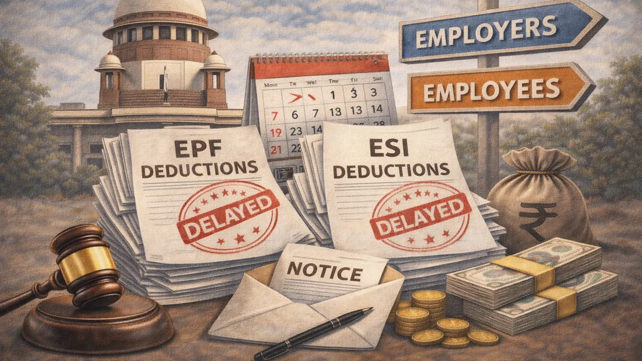 Supreme Court Issues Notice on Delayed Employees’ PF/ESI Deduction Dispute