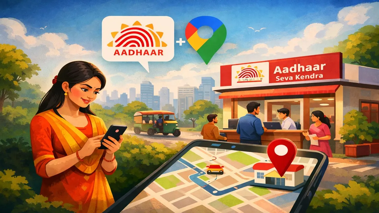 Finding Aadhaar Centres Just Got Easier: UIDAI Collaborates with Google Maps