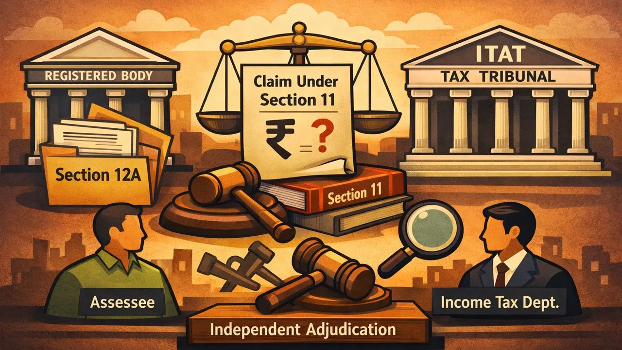 Section 12A-Registered Body’s Claim Under Section 11 Requires Independent Adjudication, Rules ITAT