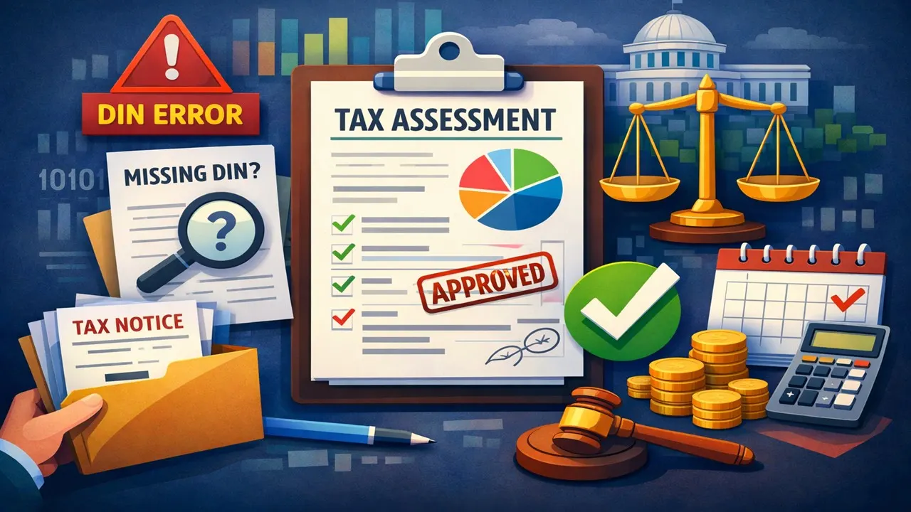 Tax Assessment Cannot be Held Invalid Over Minor DIN Errors or Omission: Budget 2026