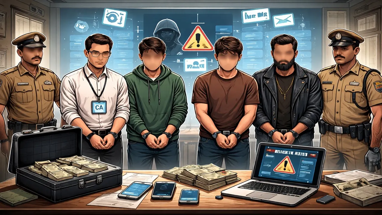 CA Among 4 Held for Cheating Retired Doctor of Rs 34 Lakh in "Digital Arrest" Scam