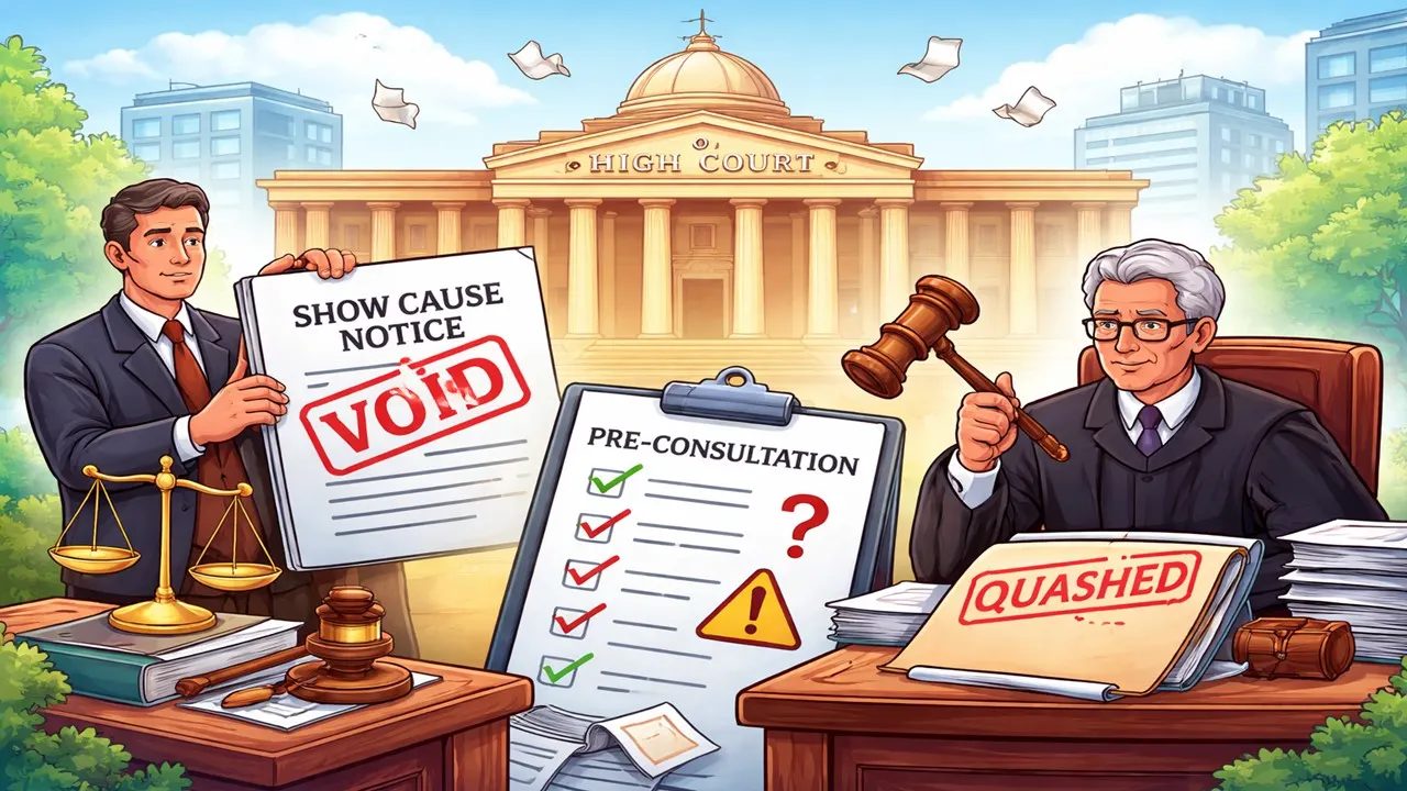 High Court Quashes Show Cause Notice Issued Without Mandatory Pre-Consultation