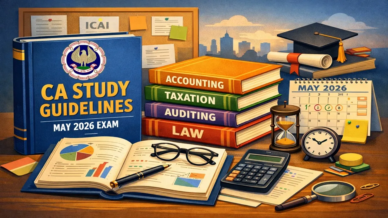 ICAI Releases Study Guideline for CA May 2026 Examination