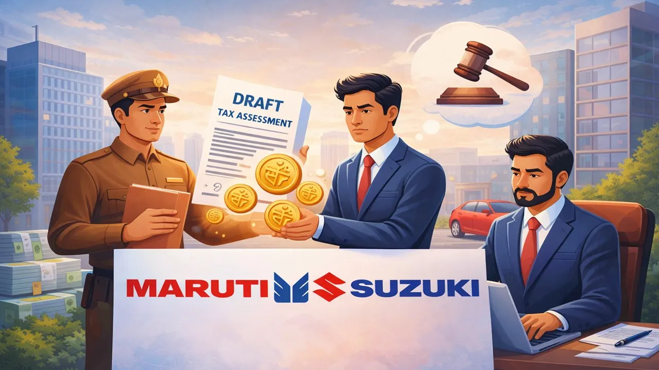 Maruti Suzuki Receives Income Tax Assessment Order of 5800 Crs