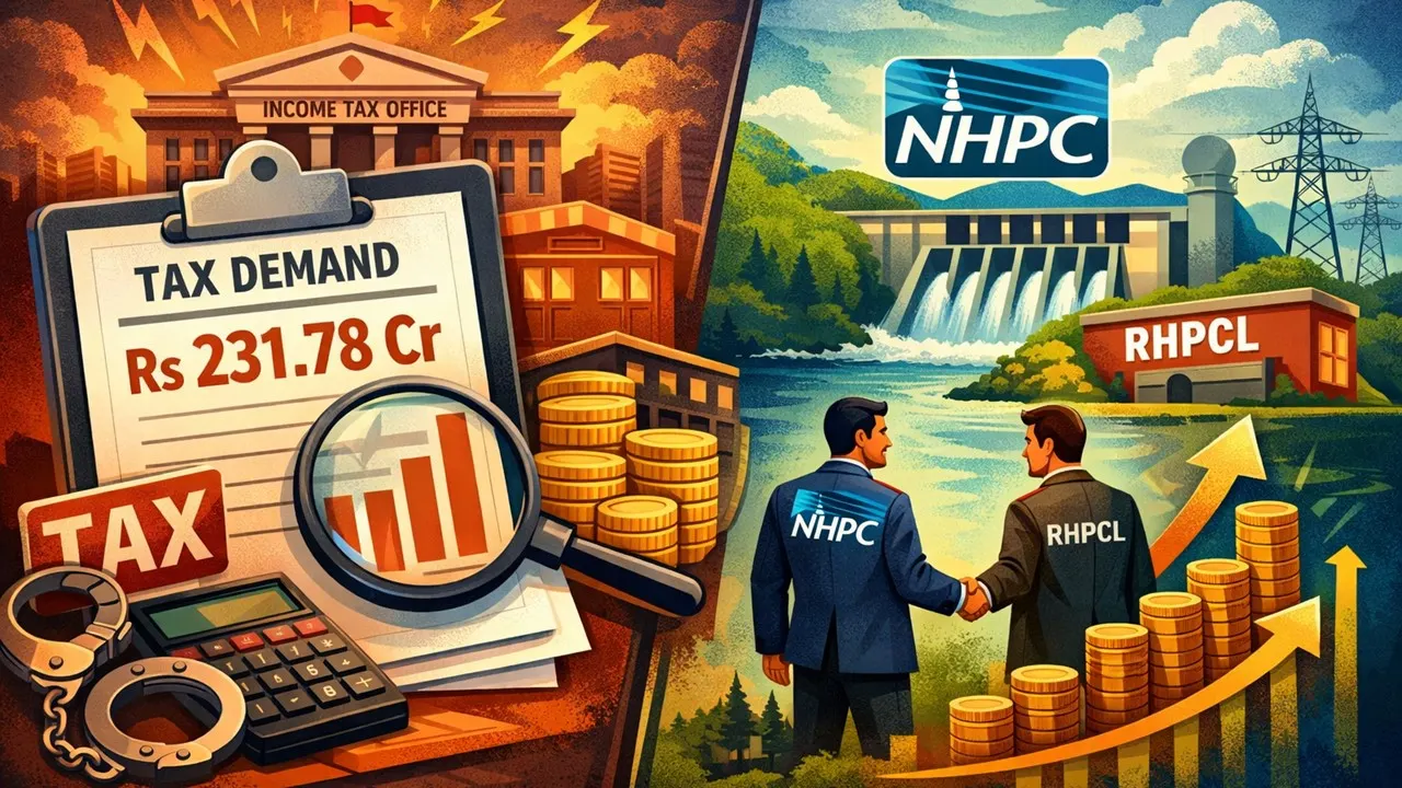 Subsidiary of NHPC Flags Rs 231.78 Crore Income Tax Demand, Plans to Furnish Rectification Application
