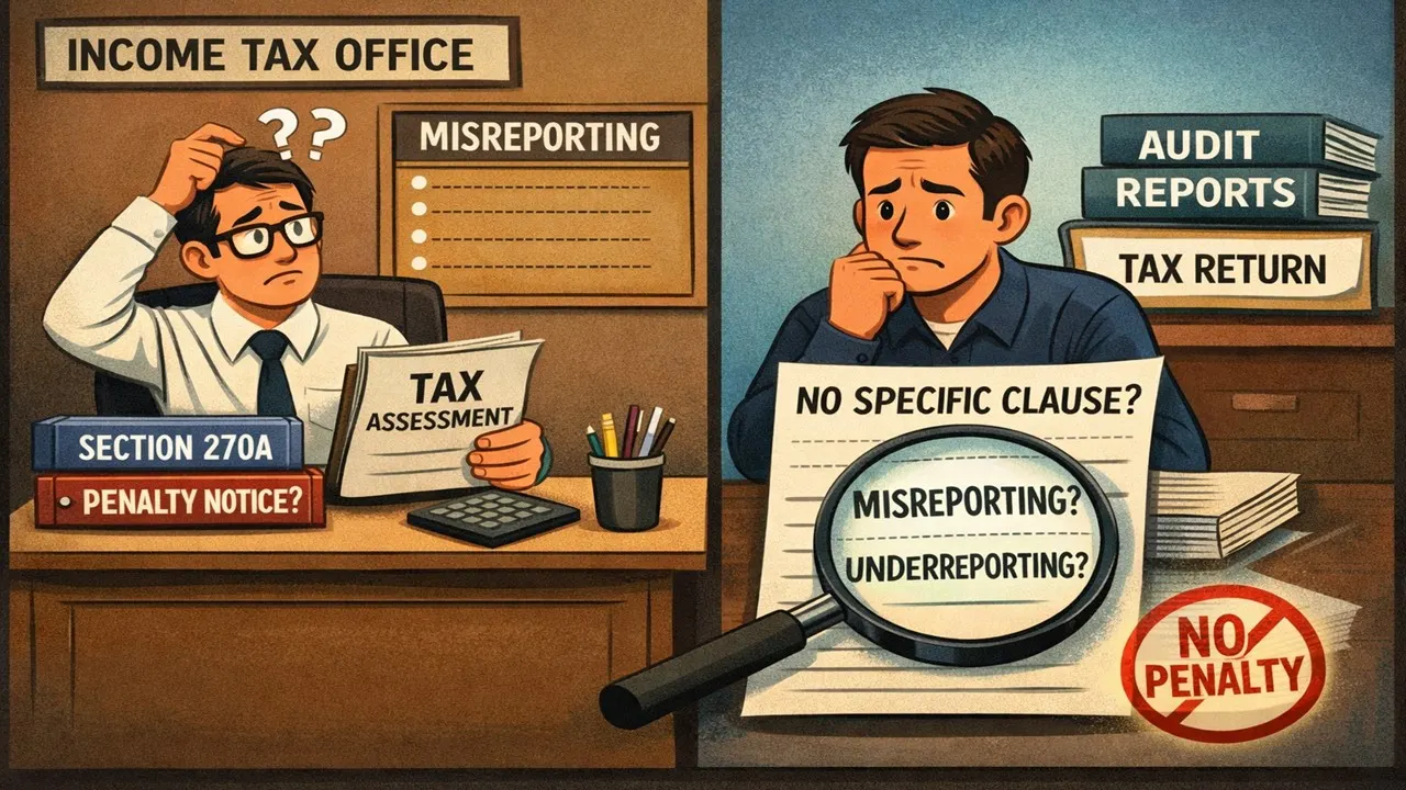ITAT: Section 270A Penalty Cannot be Levied If AO Fails to Specify Misreporting Clause