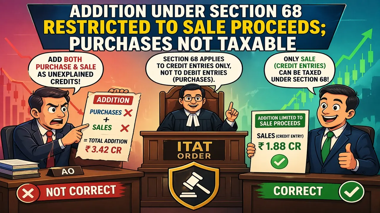 Addition under Section 68 Restricted to Sale Proceeds; Purchases Not Taxable