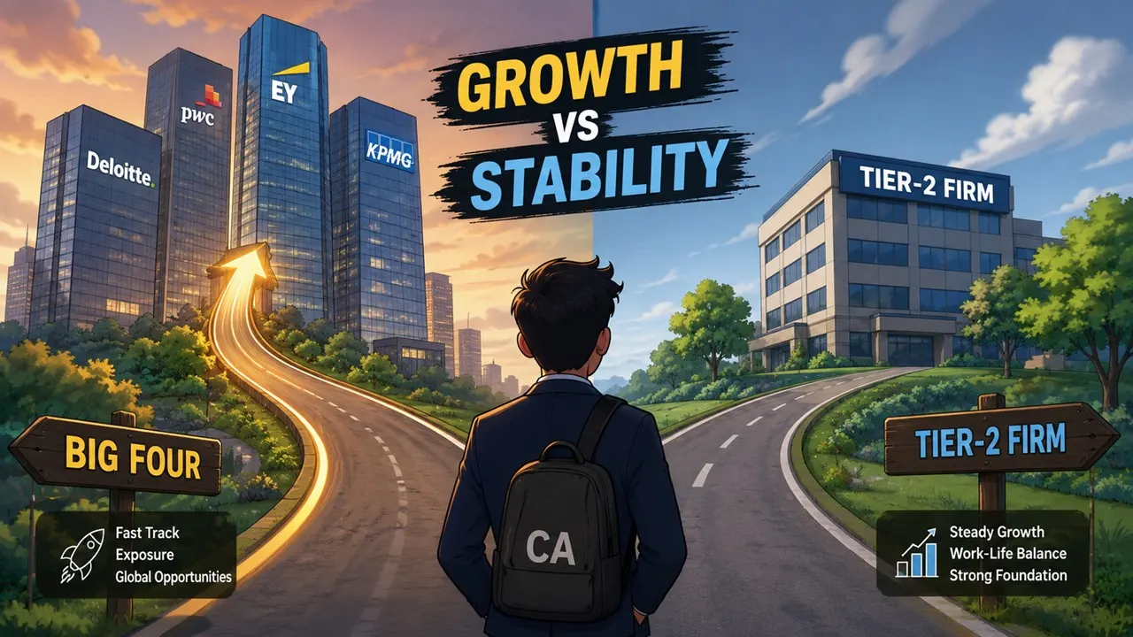 Big Four vs Tier-2 Firms: Which Path Actually Accelerates Your CA Career in India?