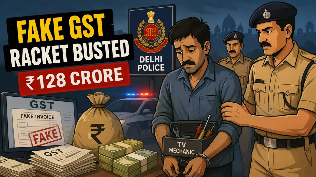 Delhi Police Bust Rs 128 Crore Fake GST Racket, TV Mechanic Among Arrested