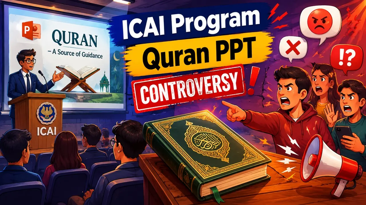 ICAI Program With PPT Based on Quran Sparks Online Controversy