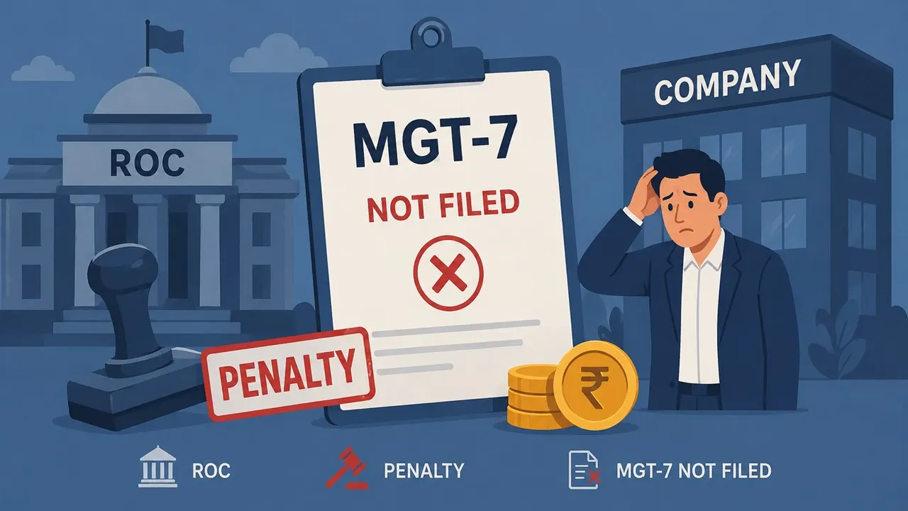 ROC Levies Penalty on Company for Non-filing of MGT-7