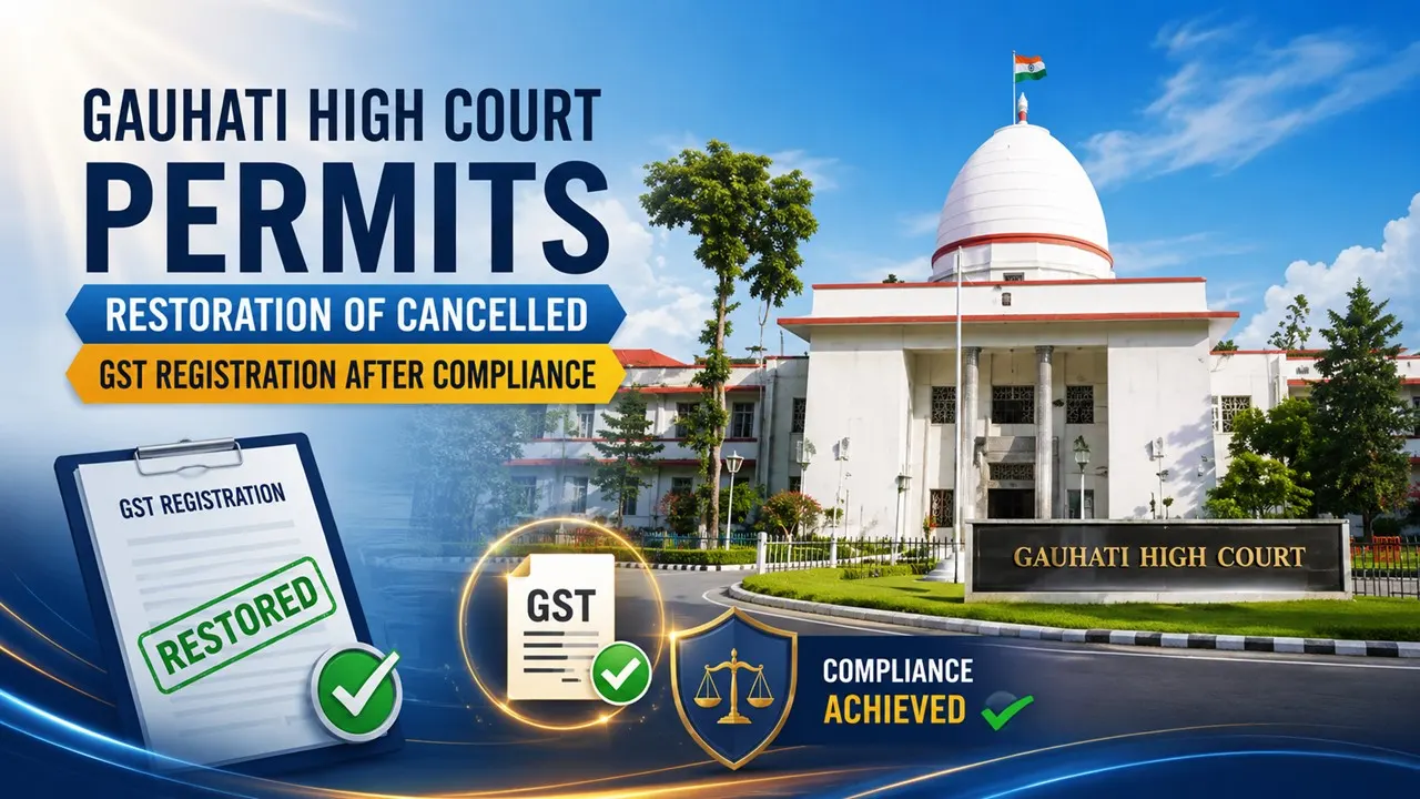 Gauhati High Court Permits Restoration of Cancelled GST Registration After Compliance