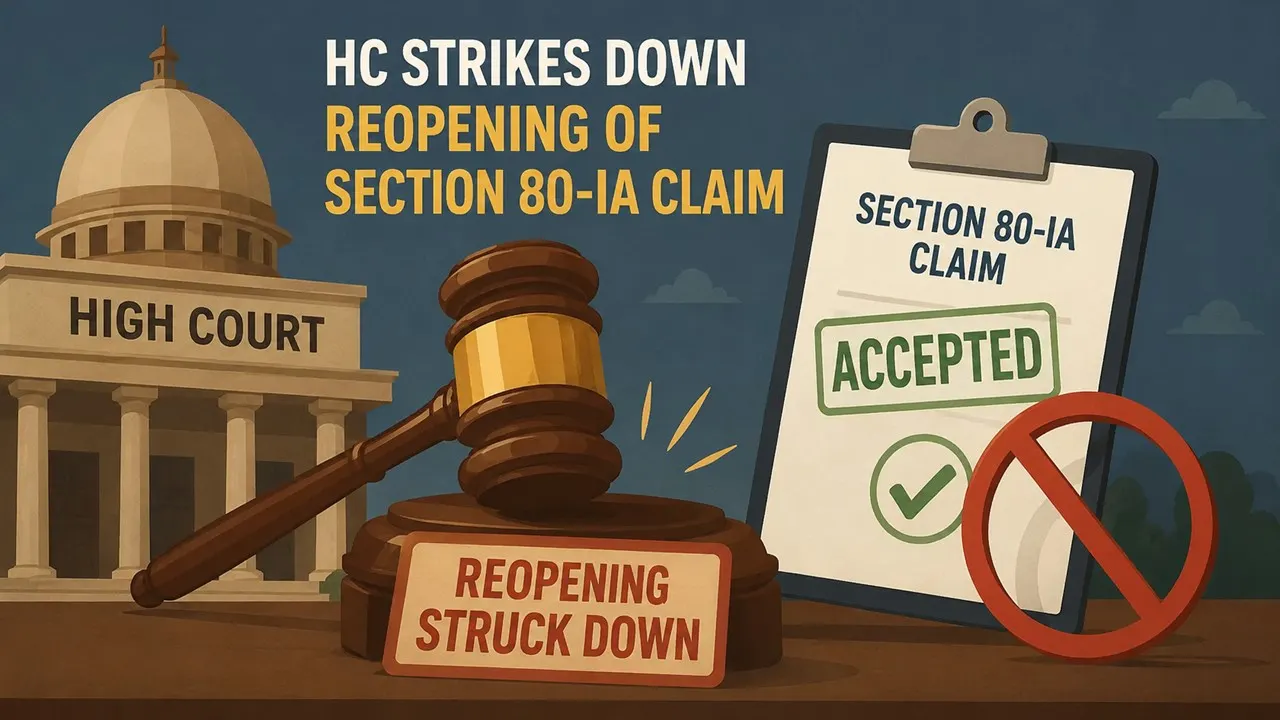 HC Strikes Down Reopening of Accepted Section 80-IA Claim
