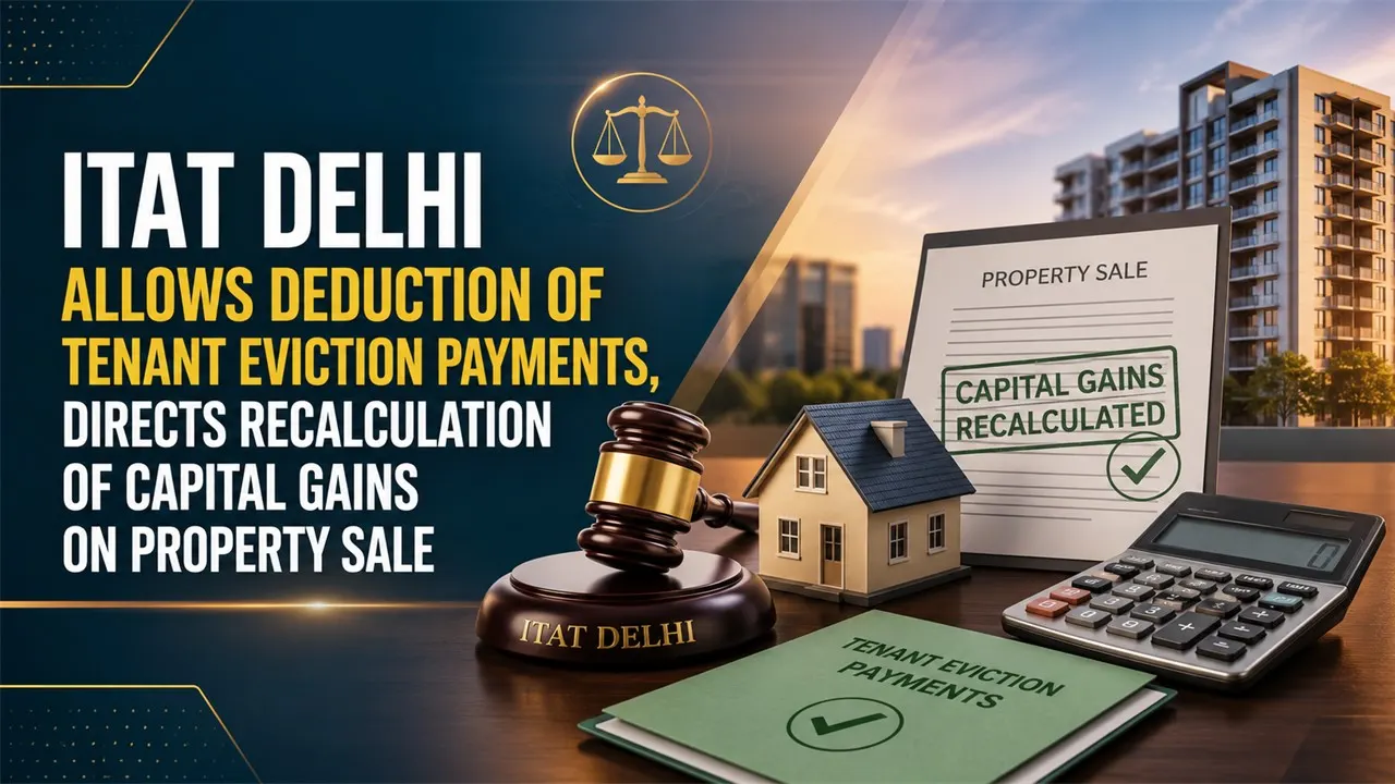 ITAT Allows Deduction of Tenant Eviction Payments, Directs Recalculation of Capital Gains on Property Sale