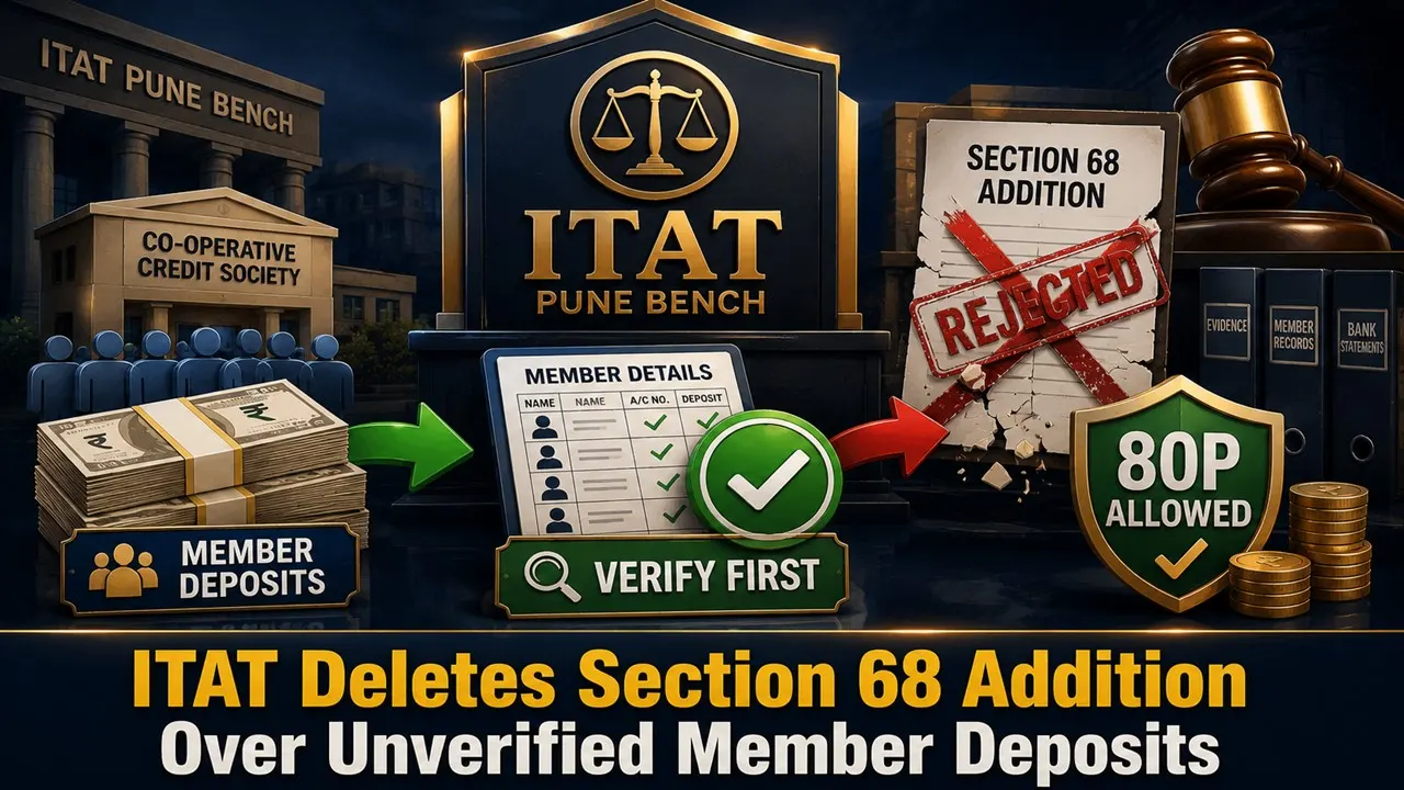 ITAT: Cash Deposits From Members Not Unexplained Without Proper Verification