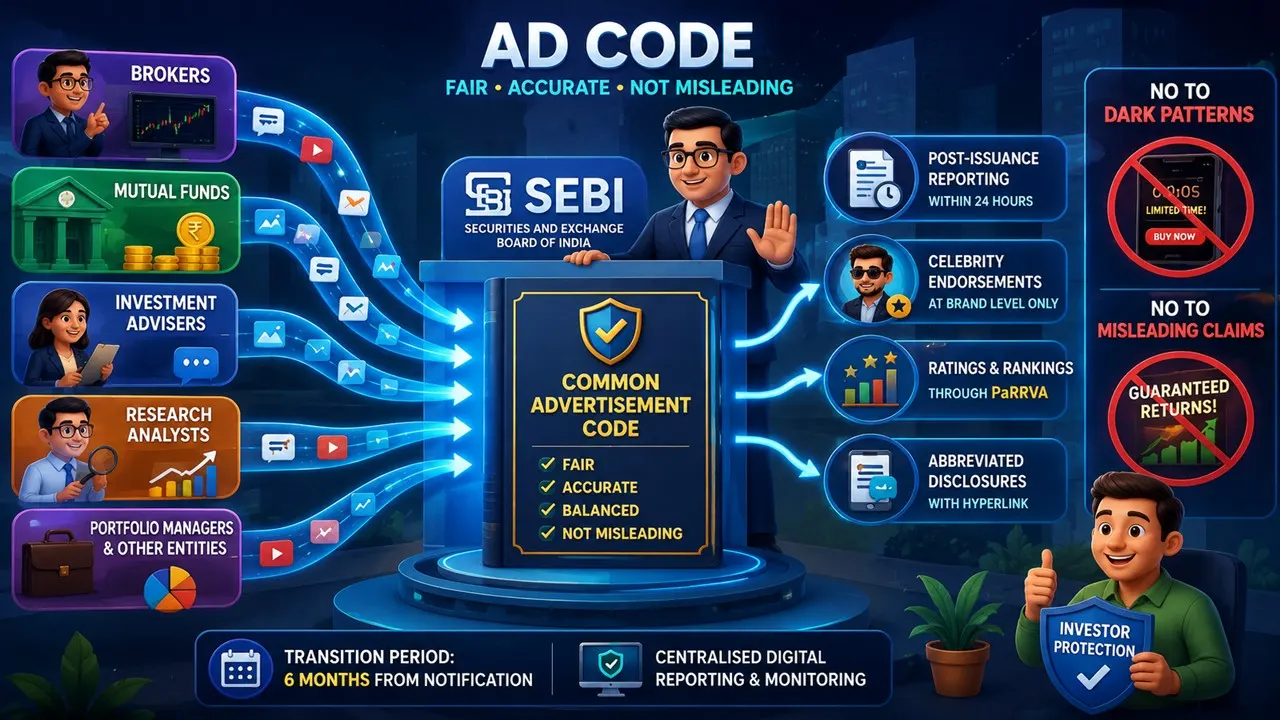 SEBI Proposes Common Advertisement Code for Brokers, Mutual Funds, Advisers and Other Regulated Entities