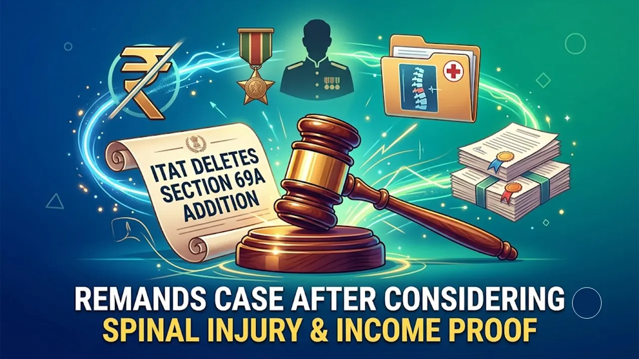 ITAT Deletes Section 69A Addition Against Ex-Army Employee, Remands Case After Considering Spinal Injury and Income Proof