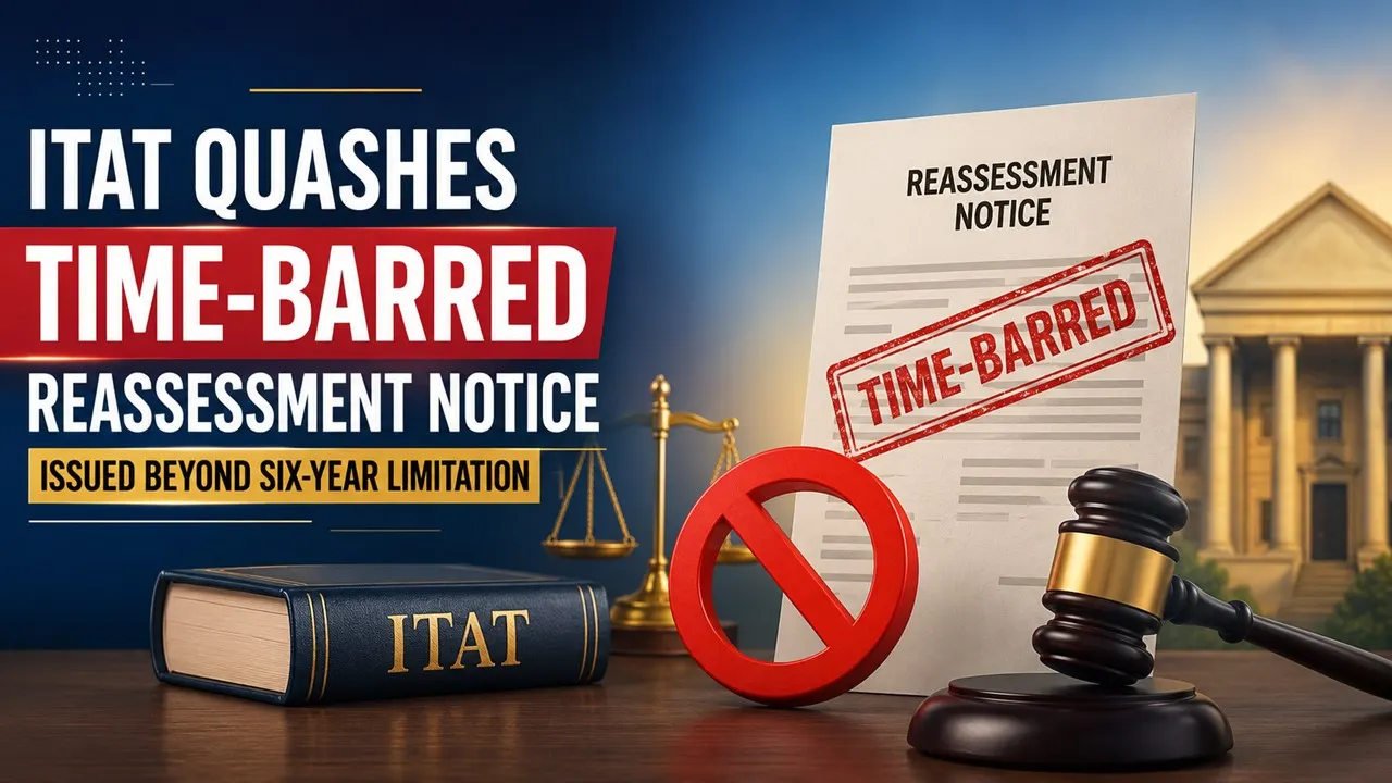 ITAT Quashes Time-Barred Reassessment Notice Issued Beyond Six-Year Limitation