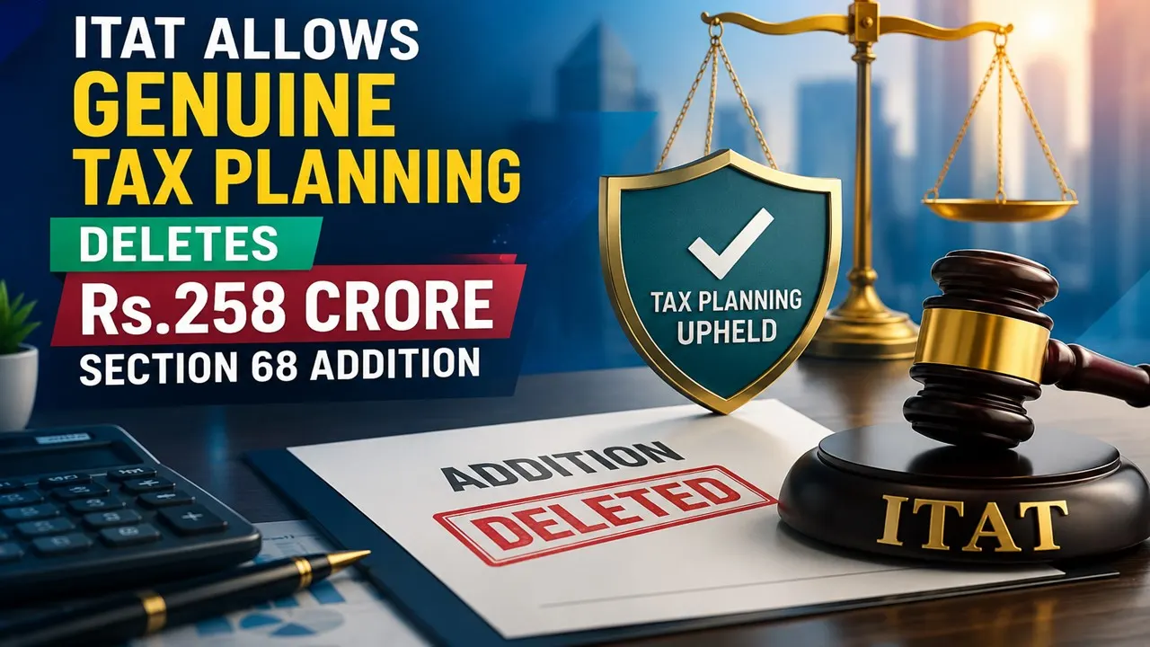 ITAT Allows Genuine Tax Planning, Deletes Rs.258 Crore Section 68 Addition