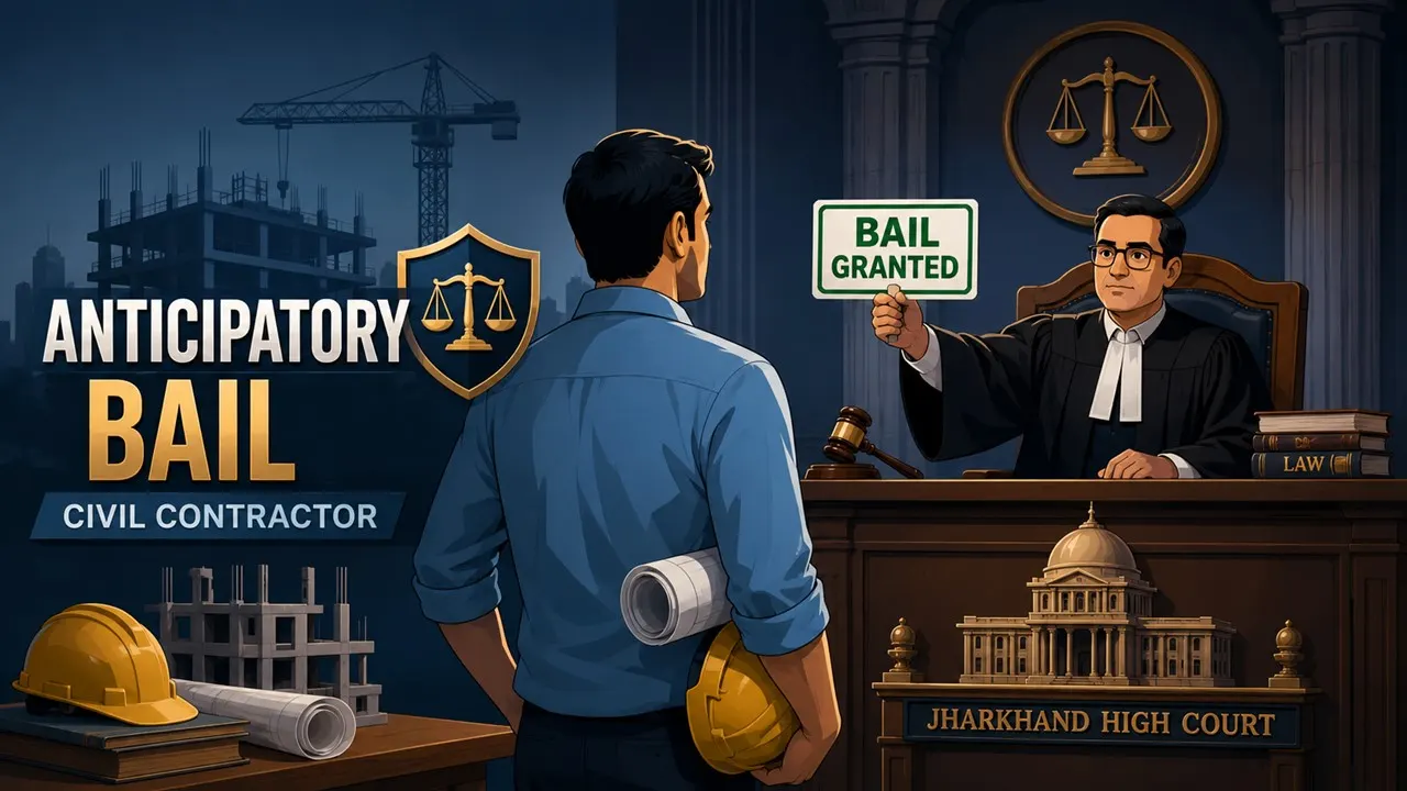 Jharkhand HC Grants Anticipatory Bail to Civil Contractor in Cheating Case