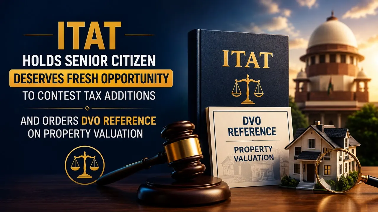 ITAT Holds Senior Citizen Deserves Fresh Opportunity to Contest Tax Additions And Orders DVO Reference on Property Valuation
