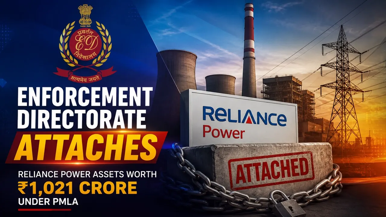 Enforcement Directorate Attaches Reliance Power Assets Worth Rs 1,021 Crore Under PMLA