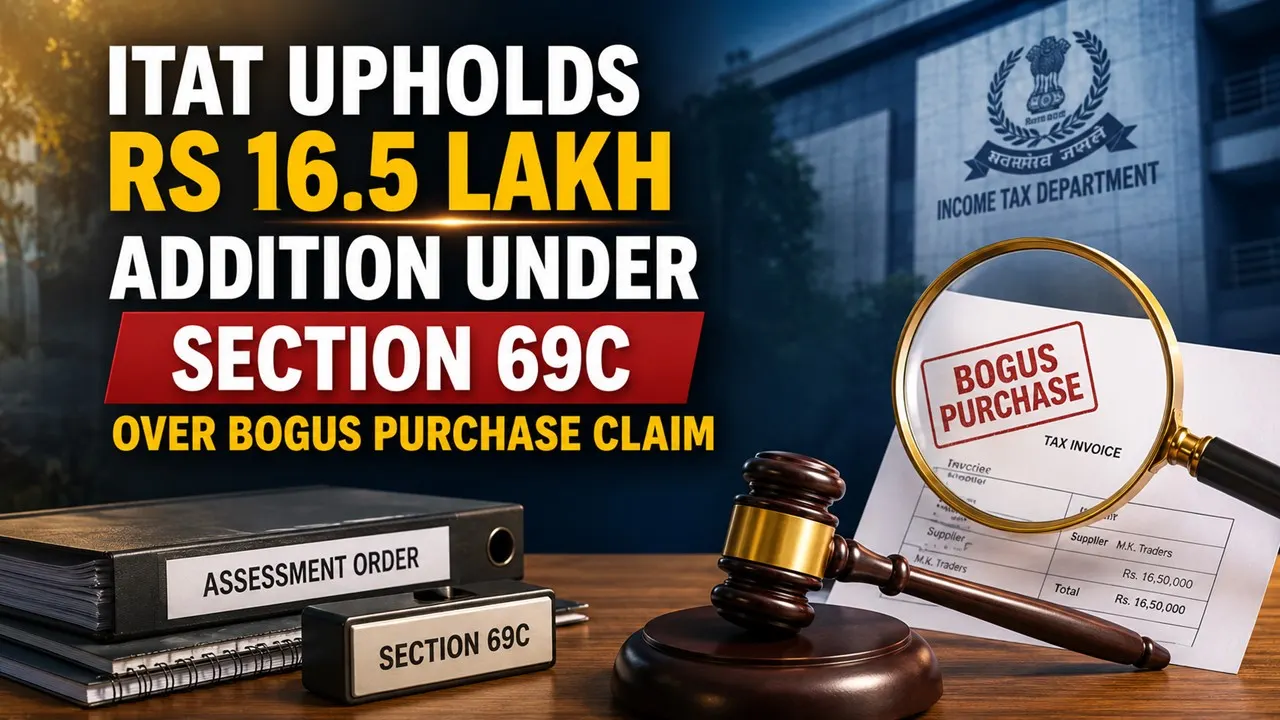 ITAT Upholds Rs 16.5 Lakh Addition Under Section 69C Over Bogus Purchase Claim