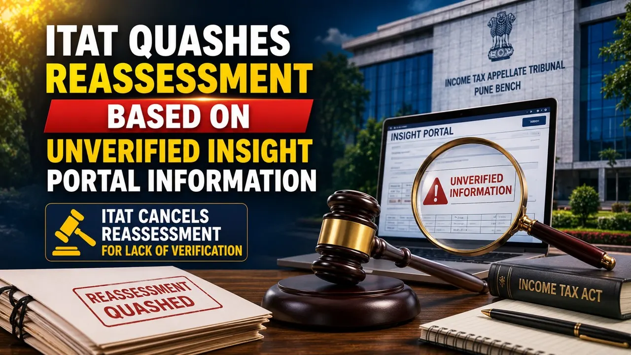 ITAT Quashes Reassessment Based on Unverified Insight Portal Information