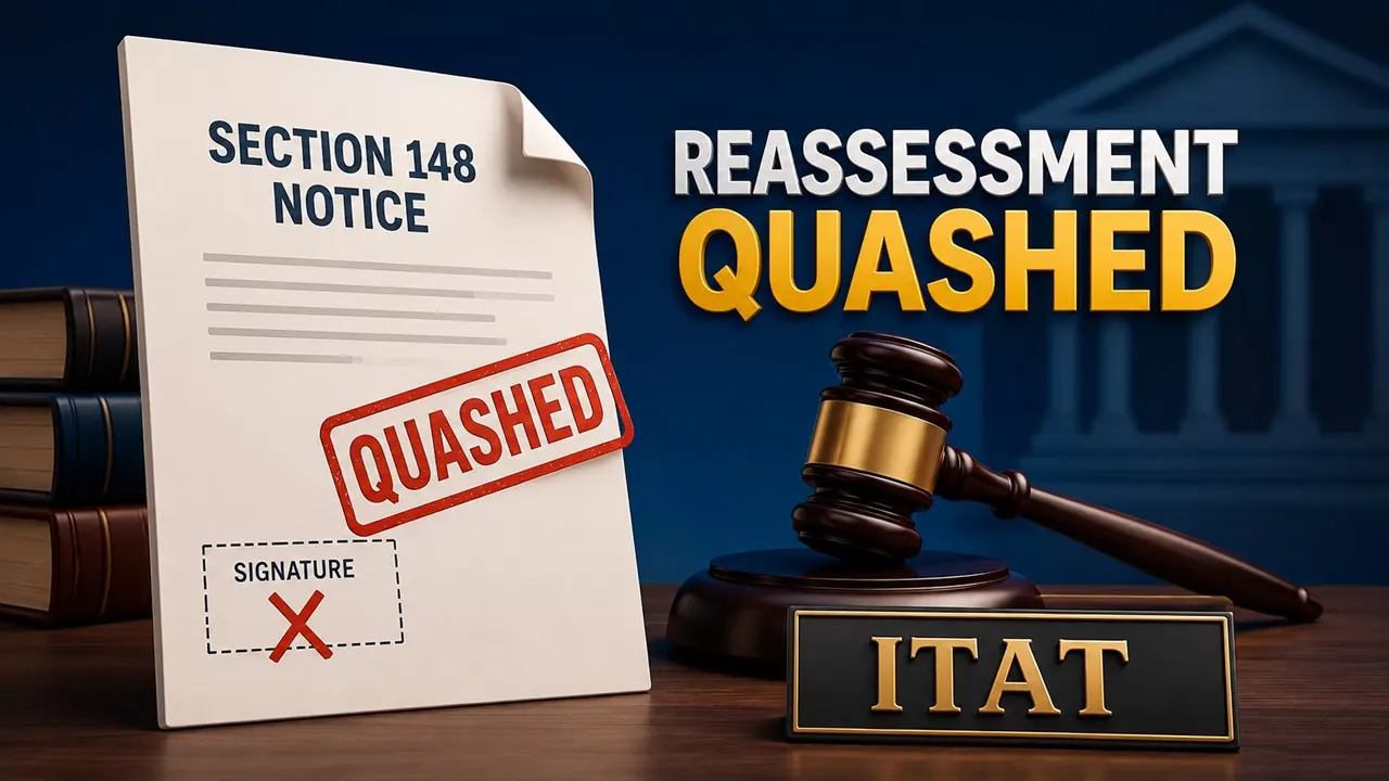 ITAT Quashes Reassessment Over Unsigned Section 148 Notice