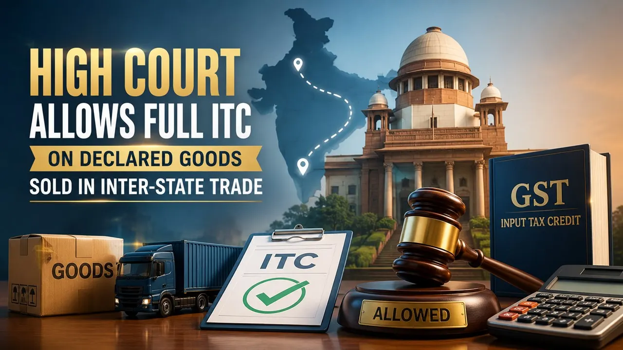 High Court Allows Full ITC on Declared Goods Sold in Inter-State Trade