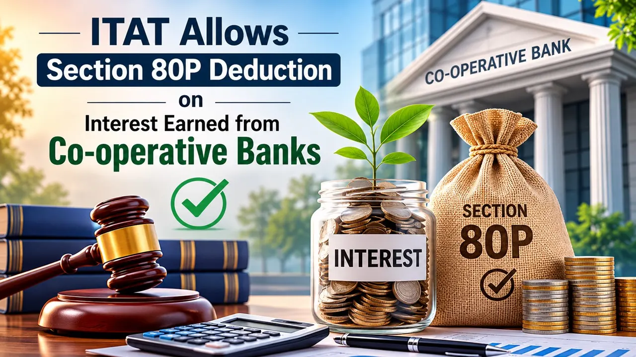ITAT Allows Section 80P Deduction on Interest Earned from Co-operative Banks