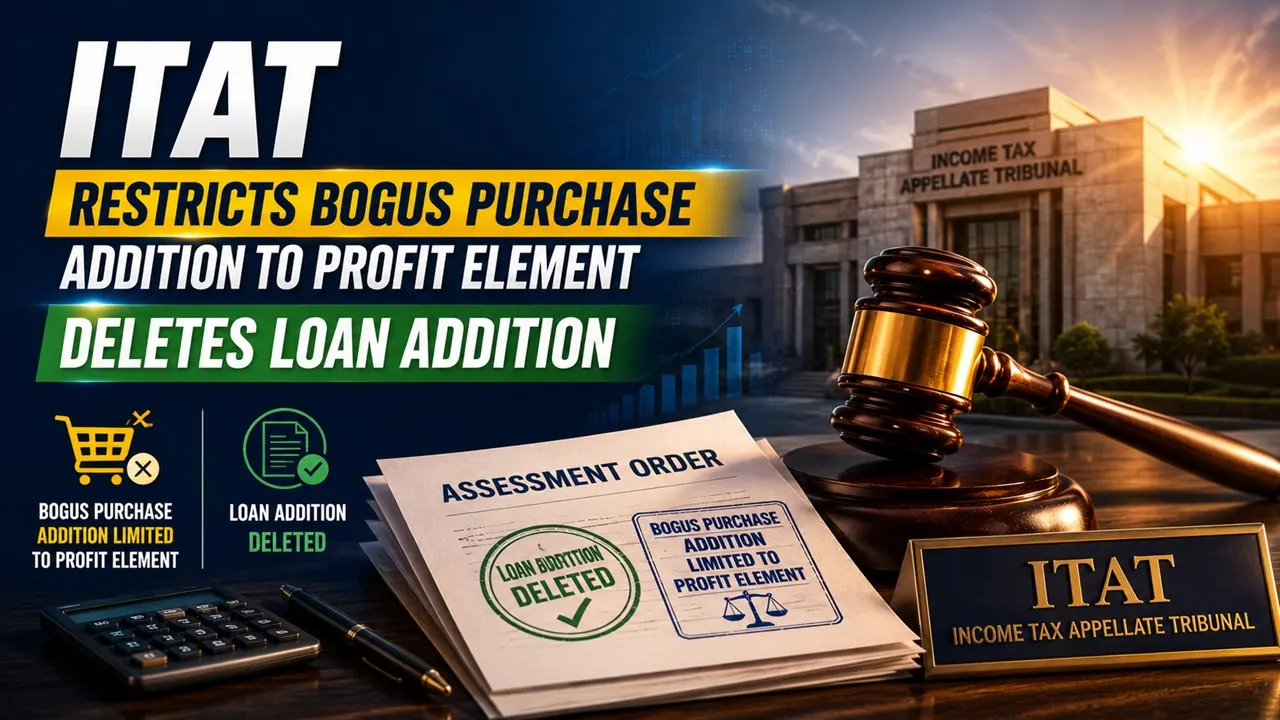 ITAT Restricts Bogus Purchase Addition to Profit Element, Deletes Loan Addition