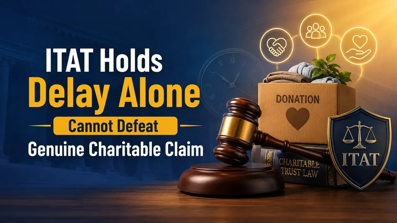 ITAT Holds Delay Alone Cannot Defeat Genuine Charitable Claim