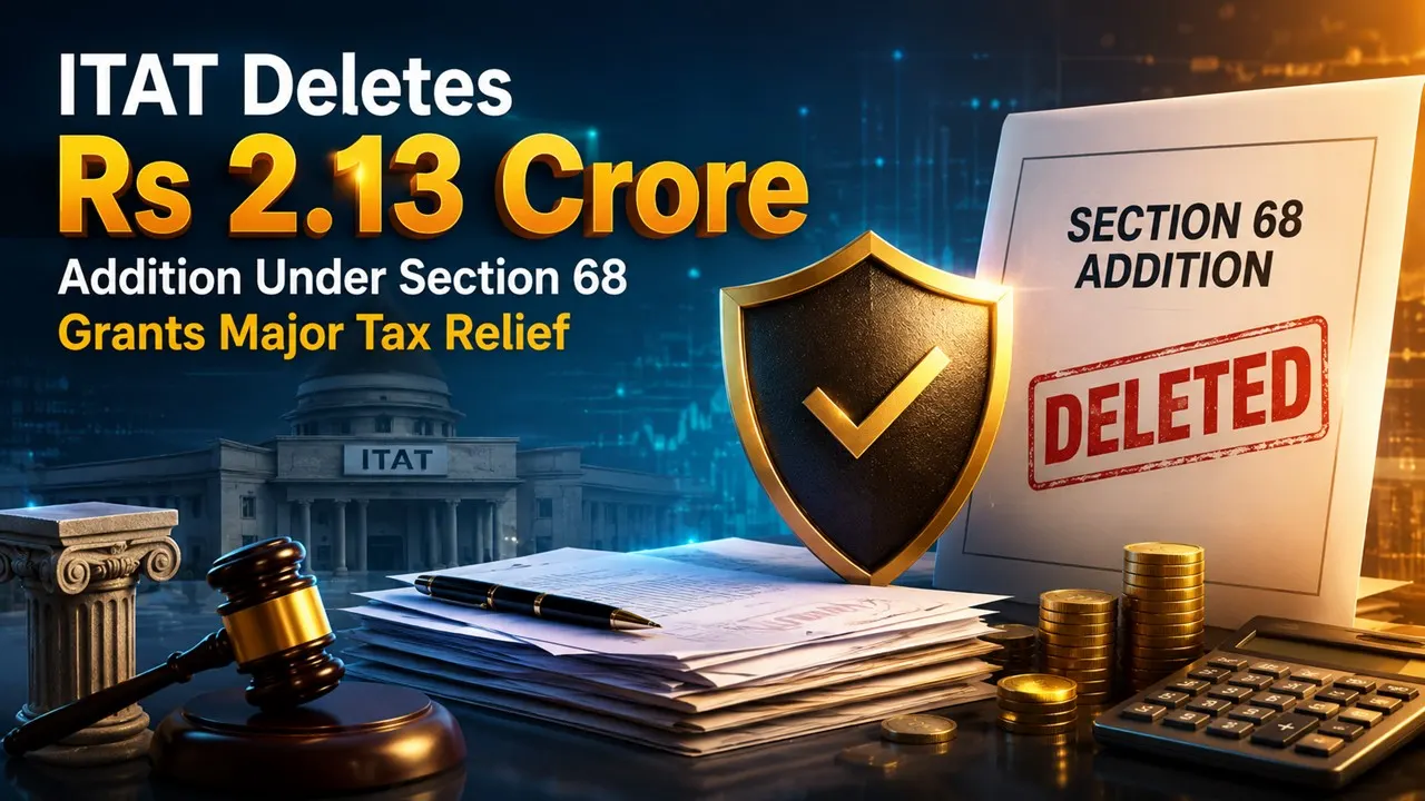 ITAT Deletes Rs 2.13 Crore Addition Under Section 68, Grants Major Tax Relief