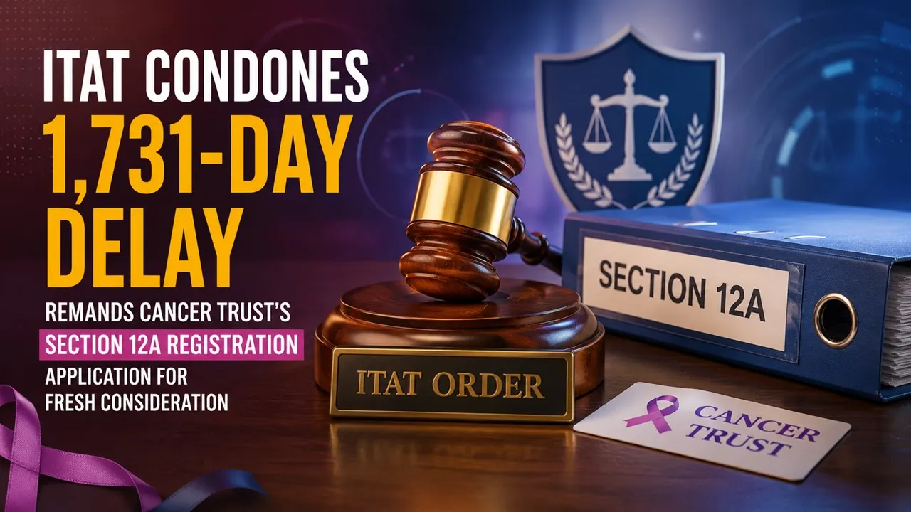 ITAT Condones 1,731-Day Delay, Remands Cancer Trust's Section 12A Registration Application for Fresh Consideration