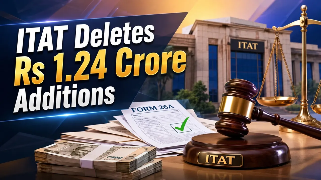 ITAT Deletes Rs 1.24 Crore Additions Over Form 26A and Cash Payments