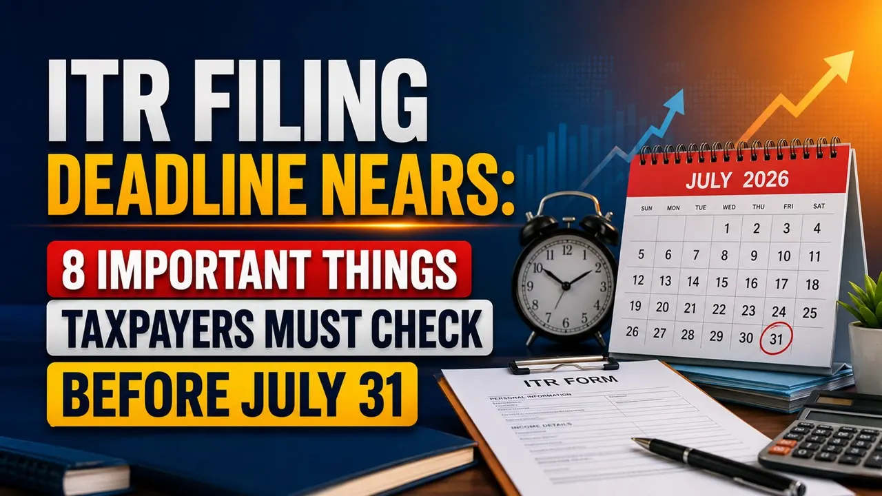 ITR Filing Deadline Nears: 8 Important Things Taxpayers Must Check Before July 31