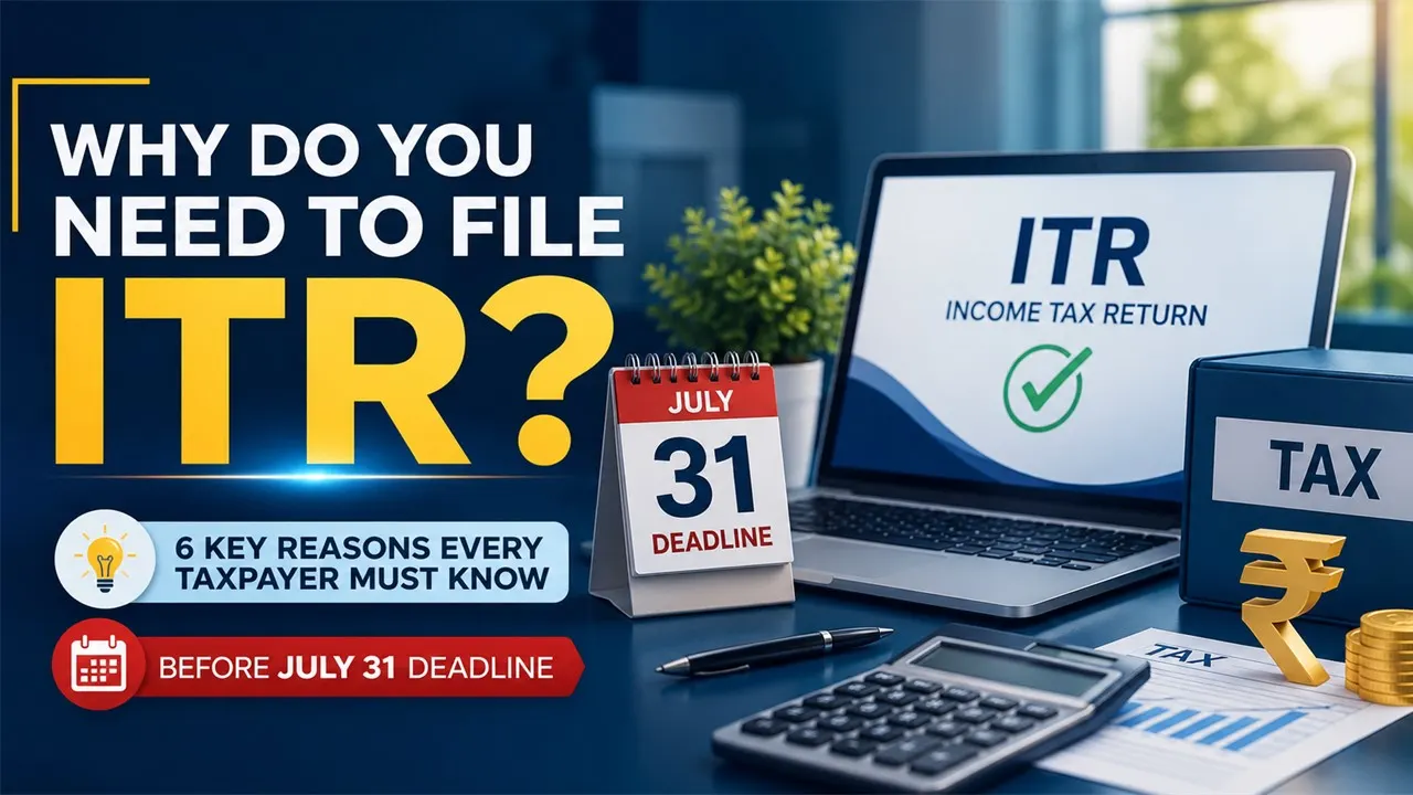 Why Do You Need to File an ITR? 6 Key Reasons Every Taxpayer Must Know Before July 31 Deadline