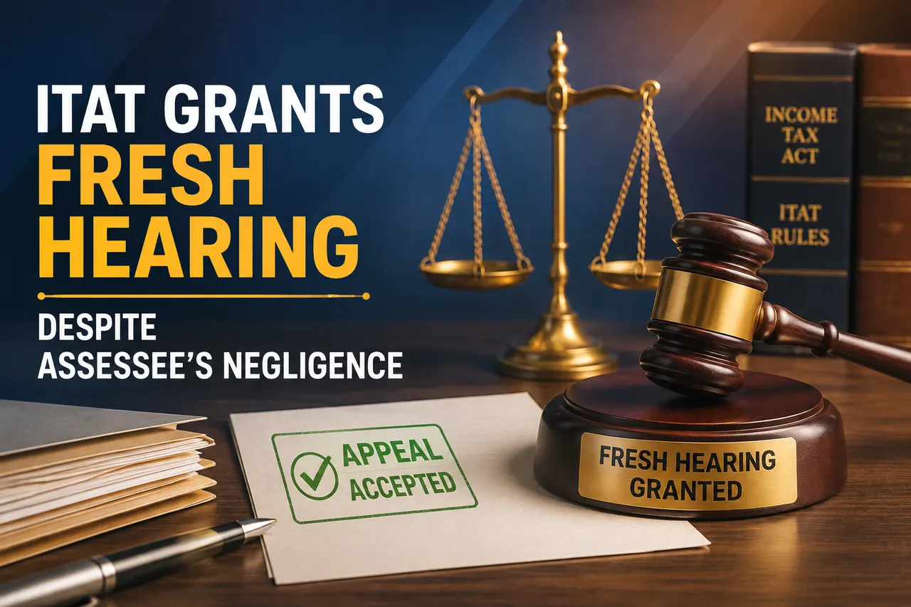 ITAT Grants Fresh Hearing Despite Assessee’s Negligence