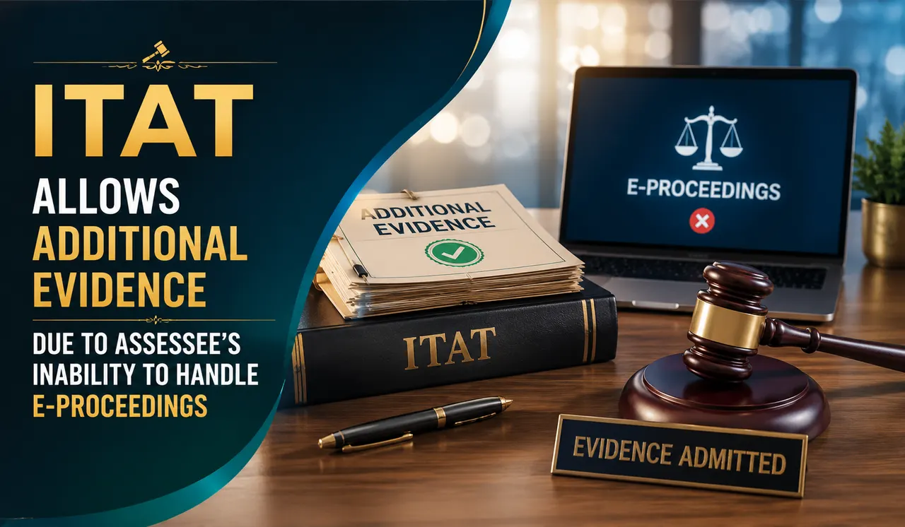 ITAT Allows Additional Evidence Due to Assessee’s Inability to Handle E-Proceedings