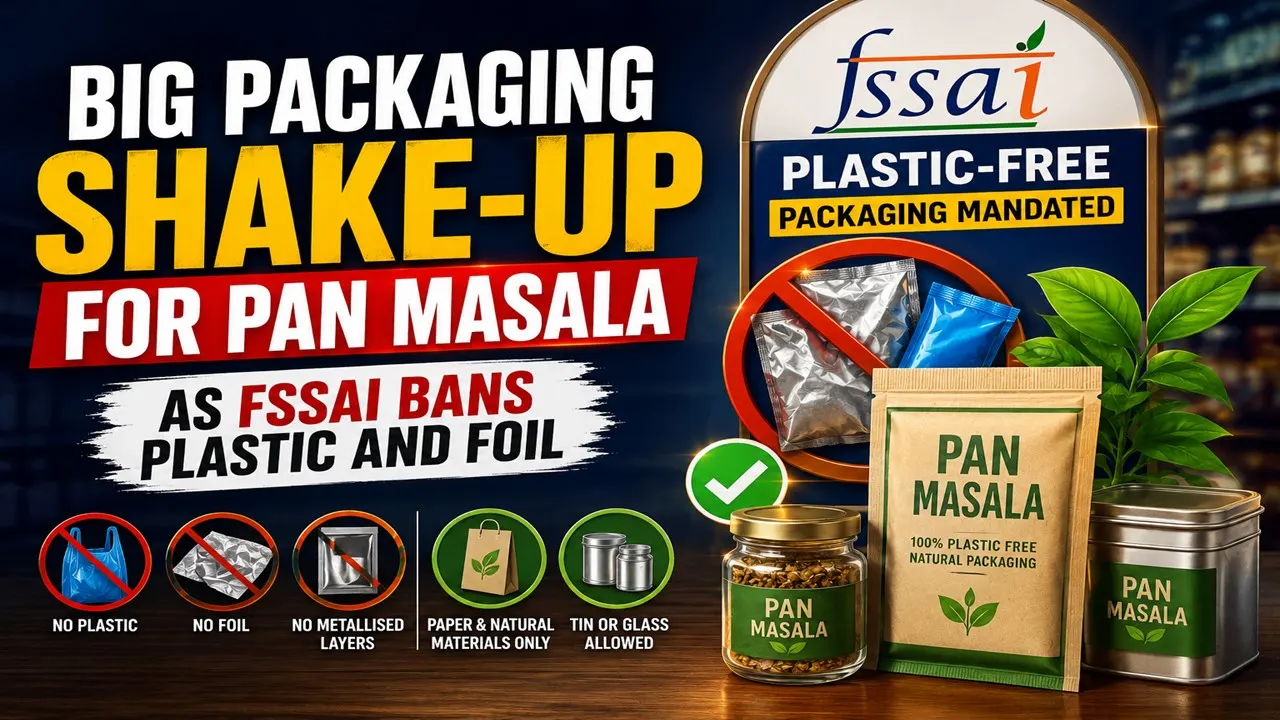 Big Packaging Shake-Up for Pan Masala as FSSAI Bans Plastic and Foil