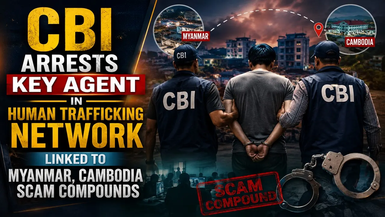 CBI Arrests Key Agent in Human Trafficking Network Linked to Myanmar, Cambodia Scam Compounds